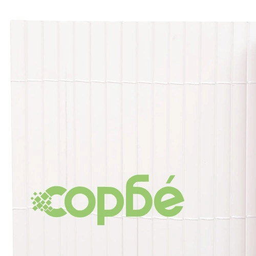 Двустранна градинска ограда, 90x300 см, бяла ➤ топ цена ➤ sorbe.bg