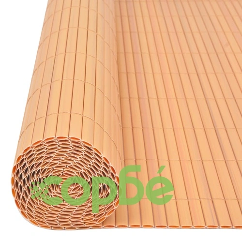 Двустранна градинска ограда, PVC, 90x300 см, жълта ➤ топ цена ➤ sorbe.bg