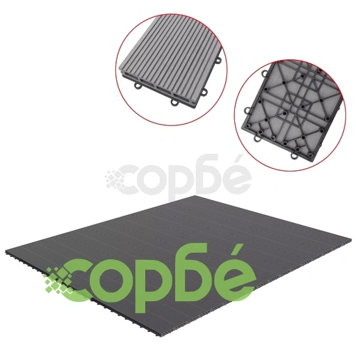 Плочки за под за Intex Bestway Spa 34 бр WPC 255x210 см сиви ➤ топ цена ➤ sorbe.bg