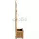 Градинска повдигната леха с решетка, бамбук, 40 см