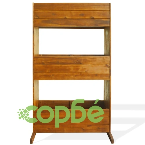 Градинска повдигната леха на 3 нива, акациева дървесина масив ➤ топ цена ➤ sorbe.bg