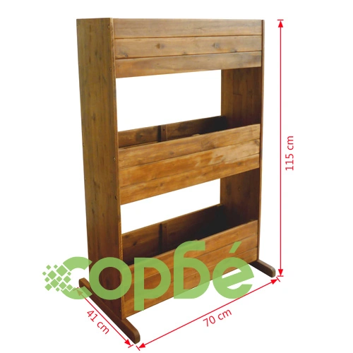 Градинска повдигната леха на 3 нива, акациева дървесина масив ➤ топ цена ➤ sorbe.bg