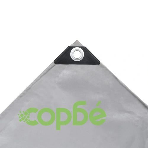 Брезентово платнище, 650 г/м², 3x3 м, сиво ➤ топ цена ➤ sorbe.bg