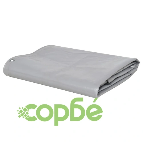 Брезентово платнище, 650 г/м², 4x5 м, сиво ➤ топ цена ➤ sorbe.bg