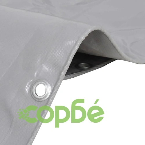 Брезентово платнище, 650 г/м², 4x5 м, сиво ➤ топ цена ➤ sorbe.bg