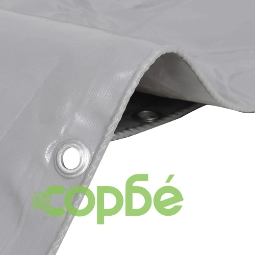 Брезентово платнище, 650 г/м², 4x6 м, сиво ➤ топ цена ➤ sorbe.bg