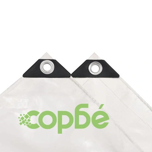 Брезентово платнище, 650 гр/м², 2x3 м, цвят бял ➤ топ цена ➤ sorbe.bg