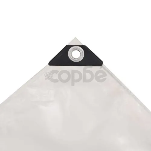 Брезентово платнище, 650 гр/кв.м., 4x5 м, цвят бял ➤ топ цена ➤ sorbe.bg