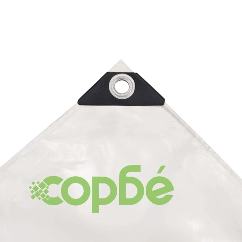 Брезентово платнище, 650 гр/м², 4x8 м, цвят бял ➤ топ цена ➤ sorbe.bg