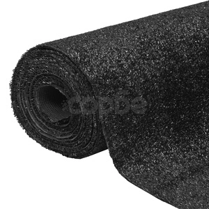 Изкуствена трева, 1x15 м / 7-9 мм, черна