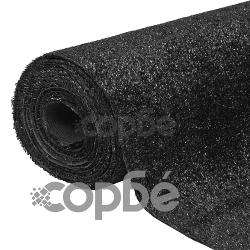 Изкуствена трева, 1x15 м / 7-9 мм, черна ➤ топ цена ➤ sorbe.bg