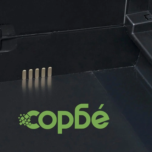 Градински шкаф за съхранение с 4 рафта, черно и сиво ➤ топ цена ➤ sorbe.bg