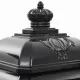 Алуминиева пощенска кутия стълб винтидж стил неръждаема черна
