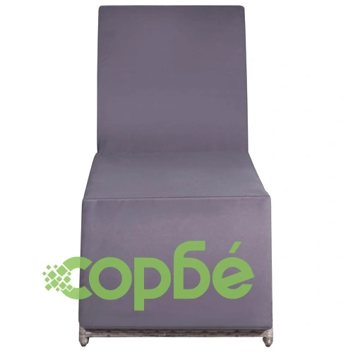 Шезлонг, полиратан, сив ➤ топ цена ➤ sorbe.bg