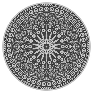 Esschert Design Килим за открито, диам. 170 см