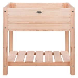 Esschert Design Повдигната леха, празна, светло дърво, размер S