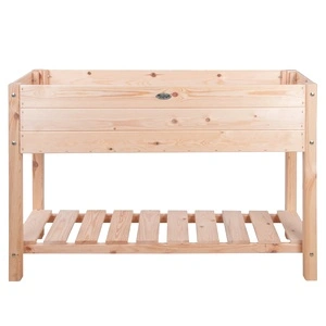 Esschert Design Повдигната леха, празна, светло дърво, размер L