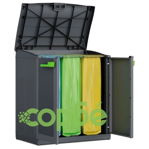 Keter Шкаф за рециклиране Moby Compact Recycling System, сив, 100 см ➤ топ цена ➤ sorbe.bg