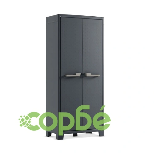 Keter Шкаф за съхранение с рафтове Moby, графитено сив, 182 см ➤ топ цена ➤ sorbe.bg