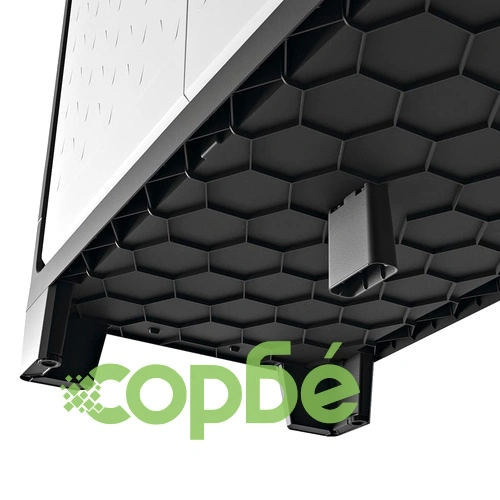 Keter Нисък шкаф за съхранение Titan, черно и сиво, 100 см ➤ топ цена ➤ sorbe.bg