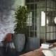 Capi Кашпа Nature Rib Elegant Deluxe 45x72 см антрацит