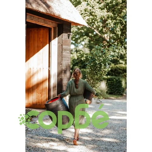 Capi Кашпа Nature Rib елегантна Deluxe 45x72 см черна ➤ топ цена ➤ sorbe.bg