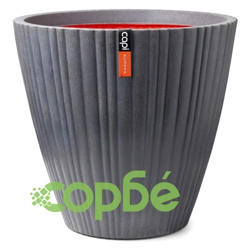 Capi Ваза Urban Tube, заострена форма, 55x52 см, тъмносива ➤ топ цена ➤ sorbe.bg