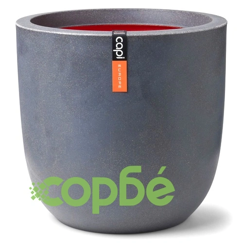 Capi Кашпа Urban Smooth, 54x52 см, тъмносива ➤ топ цена ➤ sorbe.bg