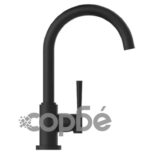 SCHÜTTE Смесител висок кръгъл чучур CORNWALL ниско налягане черен мат ➤ топ цена ➤ sorbe.bg