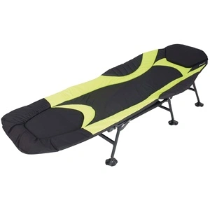 Eurotrail Легло за къмпинг Queen, черно и лайм