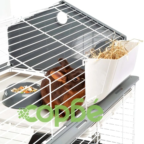 Ferplast Клетка за зайци Barn 100 Double, 95x57x121 см, сива ➤ топ цена ➤ sorbe.bg