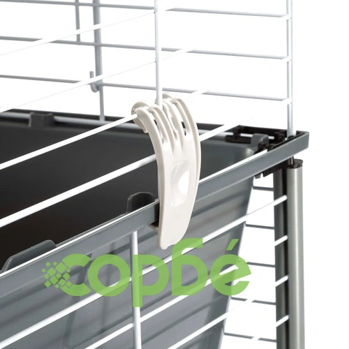 Ferplast Клетка за зайци Barn 100 Double, 95x57x121 см, сива ➤ топ цена ➤ sorbe.bg