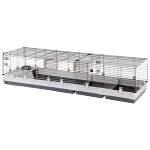 Ferplast Клетка за зайци Krolik 200, 205x60x50 см, сива