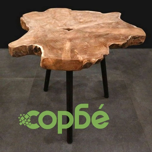 H&S Collection Крайна маса, корен на тиково дърво ➤ топ цена ➤ sorbe.bg