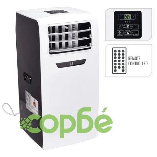 Excellent Electrics Климатик 2600 W с дистанционно, бяло и черно ➤ топ цена ➤ sorbe.bg