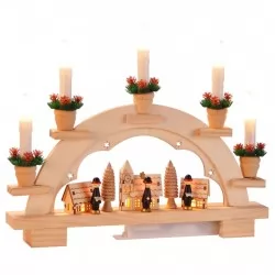 HI Декоративна коледна арка с гостоприемно осветление