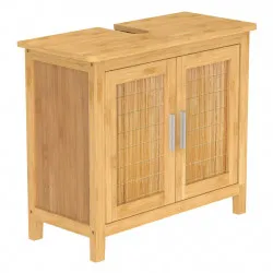 EISL Базов шкаф за баня, бамбук, 67x28x60 см