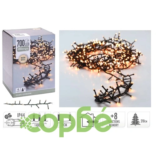 Ambiance Коледен светещ гирлянд със 700 LED, 14 м ➤ топ цена ➤ sorbe.bg