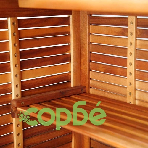 Бар маса, 110x50x105 см, акация масив ➤ топ цена ➤ sorbe.bg