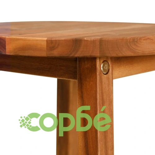 Бар комплект от 3 части, акациево дърво масив ➤ топ цена ➤ sorbe.bg