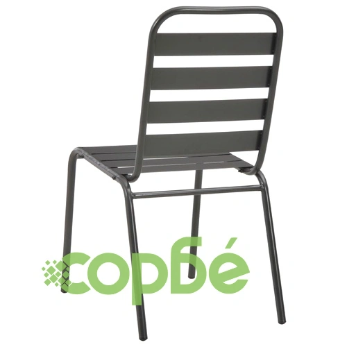 Градински трапезен комплект, 5 части, стомана, тъмносив ➤ топ цена ➤ sorbe.bg