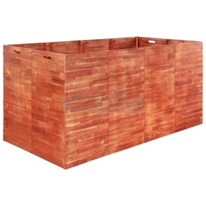 Градинска повдигната леха, акациево дърво, 200x100x100 см