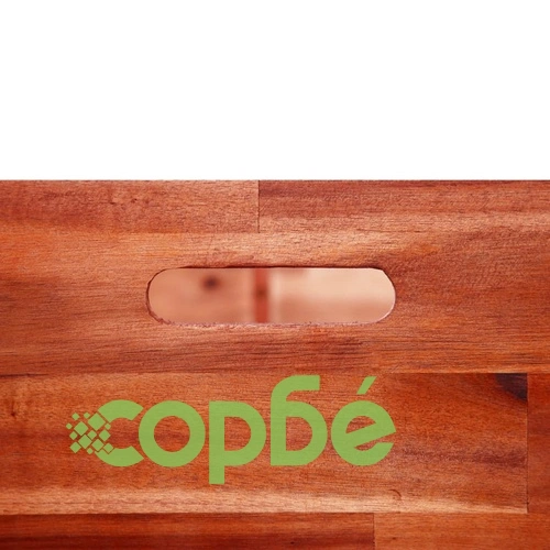 Градинска повдигната леха, акациево дърво, 200x50x50 см ➤ топ цена ➤ sorbe.bg