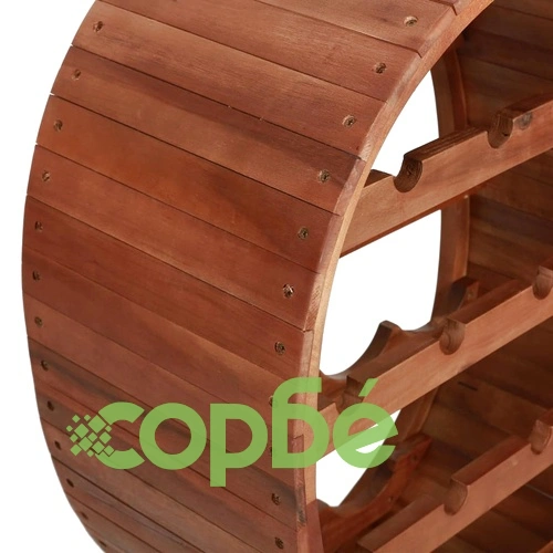 Стойка за вино за 13 бутилки, акациева дървесина масив   ➤ топ цена ➤ sorbe.bg