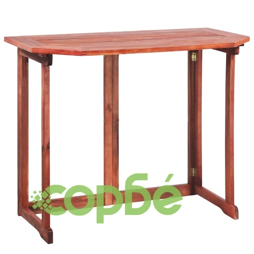 Бистро маса, 90x50x75 см, акациево дърво масив ➤ топ цена ➤ sorbe.bg
