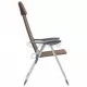 Сгъваеми къмпинг столове, 2 бр, кафяви, алуминий