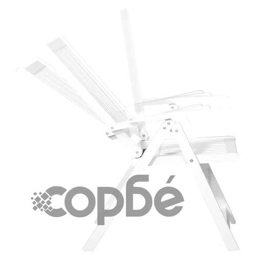 Сгъваеми трапезни столове, 2 бр, акация масив, бели ➤ топ цена ➤ sorbe.bg