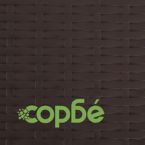 Сгъваеми градински столове, 2 бр, HDPE и стомана, кафяви ➤ топ цена ➤ sorbe.bg