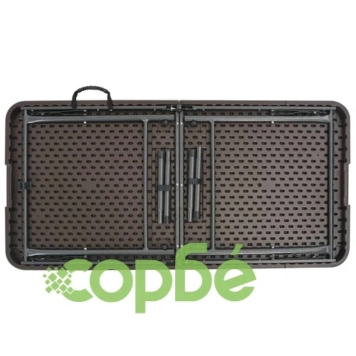 Сгъваема градинска маса кафява 120x60x74 см HDPE имитация ратан на топ цена от sorbe.bg Сгъваема градинска маса кафява 120x60x74 см HDPE имитация ратан ➤ топ цена ➤ sorbe.bg