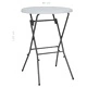 Сгъваема бар маса, бяла, 80x110 см, HDPE